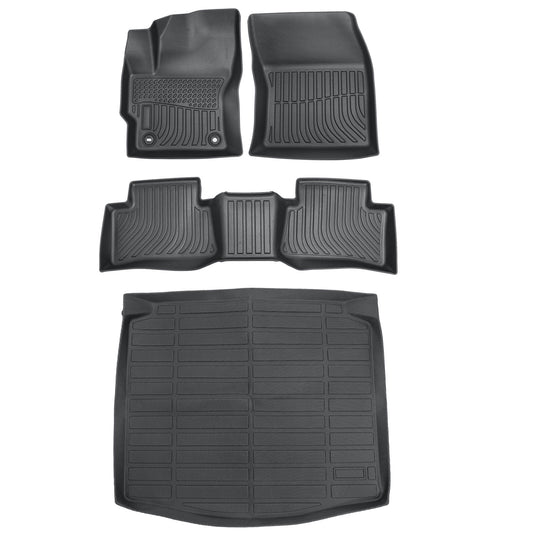 For 2022-2025 Toyota Corolla Cross FWD TPE Floor Mats Liners+Trunk Cargo Liner