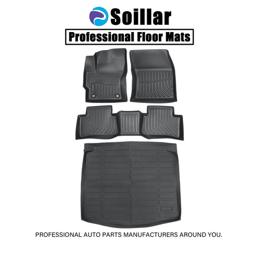 For 2022-2025 Toyota Corolla Cross FWD TPE Floor Mats Liners+Trunk Cargo Liner