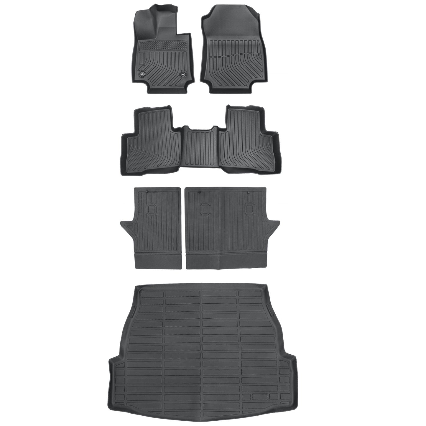 Floor Mats & Trunk Cargo Liner 3D TPE For 2019-2024 Toyota RAV4 All Weather