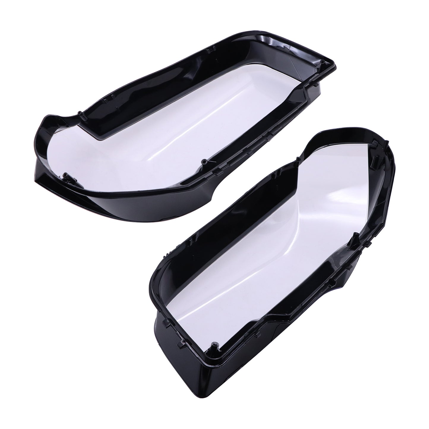 For BMW 2004-2010 X3 E83 xDrive30i Black Housing 2x Headlight Lens Cover Shell