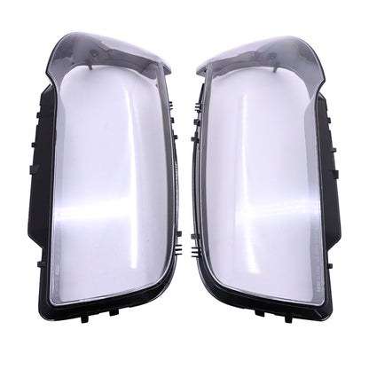 For BMW 2004-2010 X3 E83 xDrive30i Black Housing 2x Headlight Lens Cover Shell