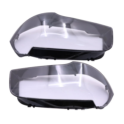 For BMW 2004-2010 X3 E83 xDrive30i Black Housing 2x Headlight Lens Cover Shell