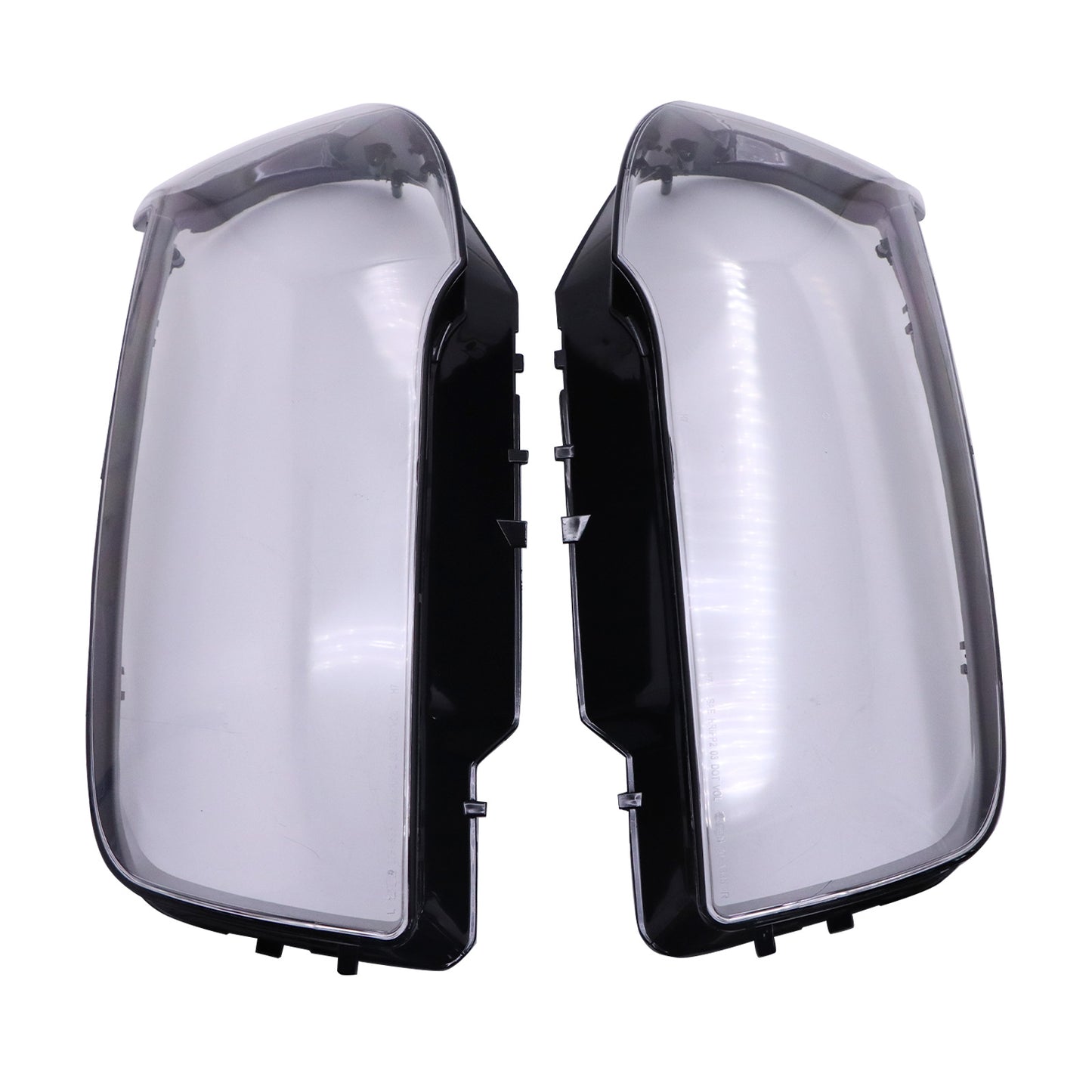 For BMW 2004-2010 X3 E83 xDrive30i Black Housing 2x Headlight Lens Cover Shell
