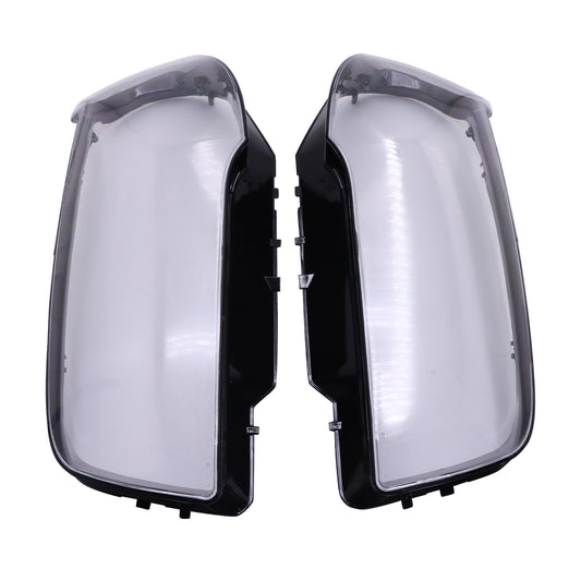 For BMW 2004-2010 X3 E83 xDrive30i Black Housing 2x Headlight Lens Cover Shell