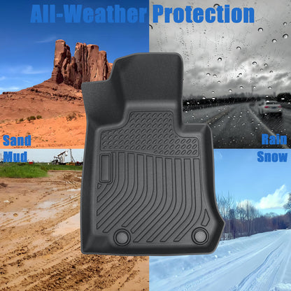 Floor Mats Liner For 2016-2022 Mercedes-Benz GLC GLC250 GLC300 All Weather TPE