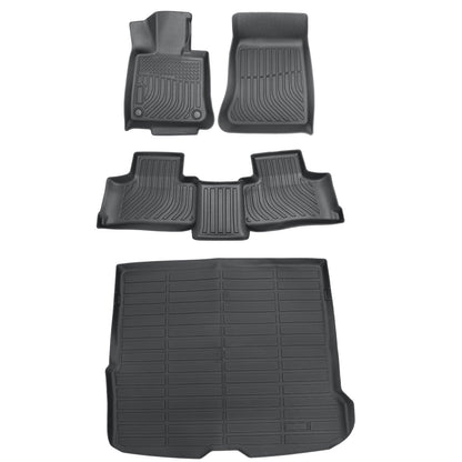 TPE Front+Rear Floor Mats+Trunk Cargo Liner For 2023-2026 Mercedes-Benz GLC SUV