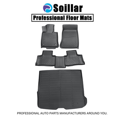 TPE Front+Rear Floor Mats+Trunk Cargo Liner For 2023-2026 Mercedes-Benz GLC SUV