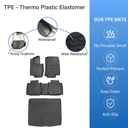 New Floor Mats & Trunk Cargo Liner TPE For 2020 Mercedes-Benz GLE 53 AMG Black