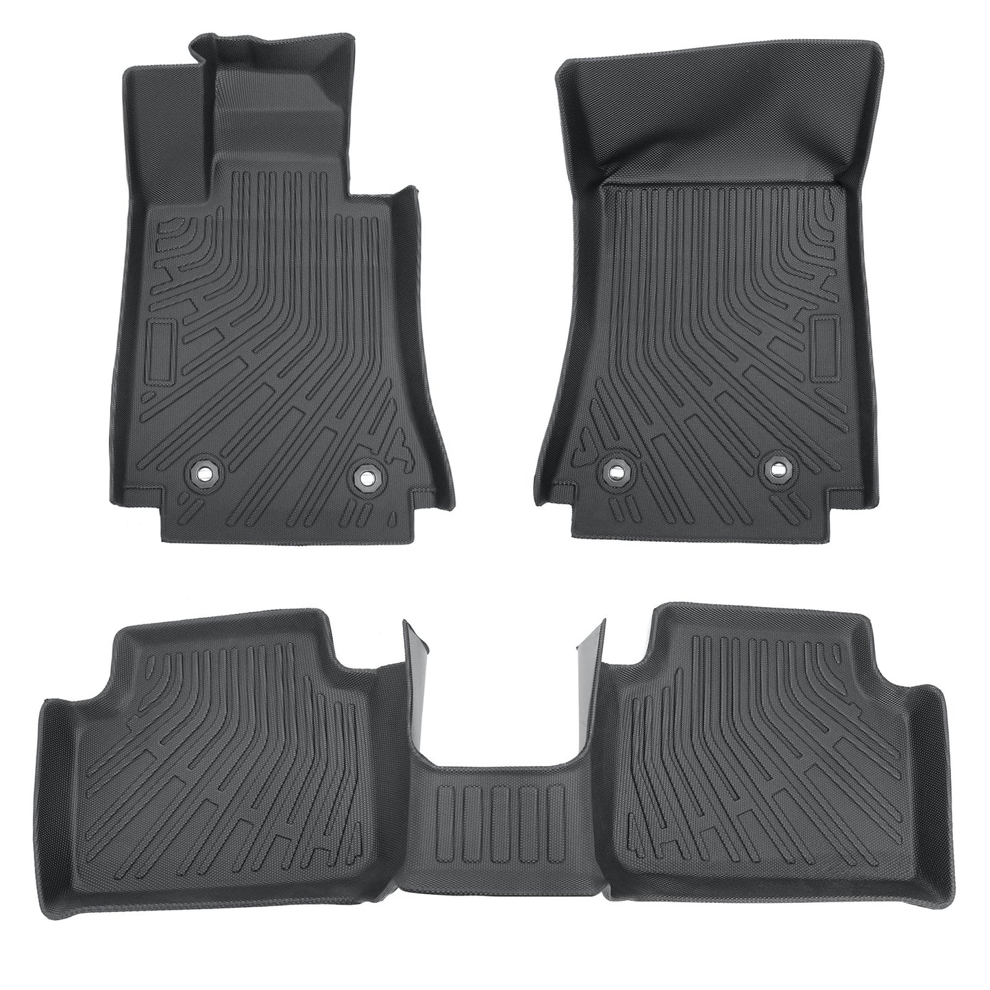Floor Mats Liner TPE For 2017-2025 Alfa Romeo Giulia RWD 3D Model All-Weather