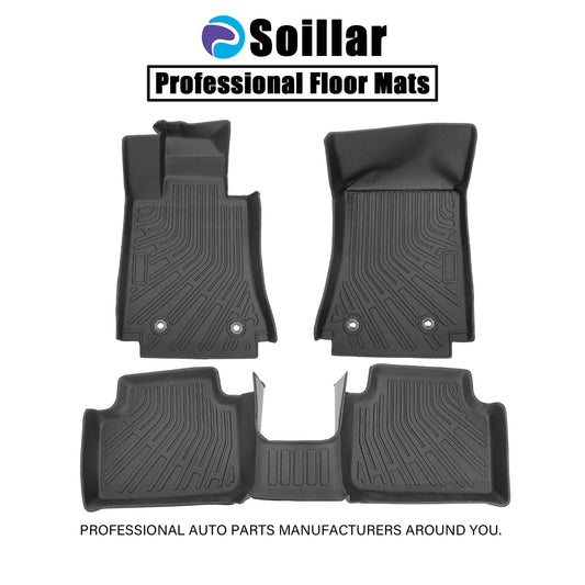 Floor Mats Liner TPE For 2017-2025 Alfa Romeo Giulia RWD 3D Model All-Weather