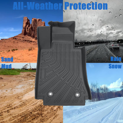 Floor Mats Liner TPE For 2017-2025 Alfa Romeo Giulia RWD 3D Model All-Weather