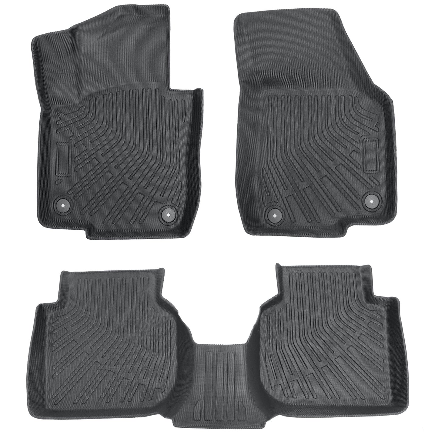 Floor Mats Liner For 2012-2022 Volkswagen Passat 4-Door Front-Rear All Weather