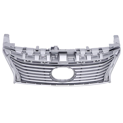 Bumper Upper+Lower Grille Fog Light Trim Chrome Fit 2013-2015 Lexus ES350 ES300H