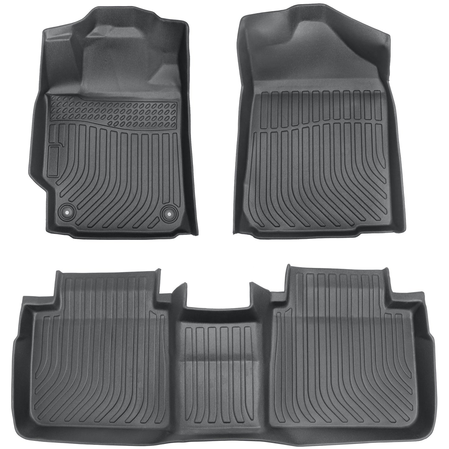 Floor Mats Liner For 2007-2011 Toyota Camry 4-Door Front & Rear All Weather TPE