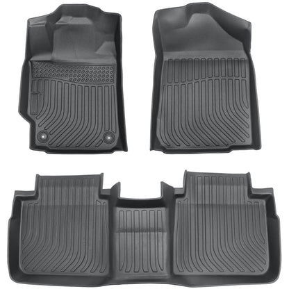 Floor Mats Liner For 2007-2011 Toyota Camry 4-Door Front & Rear All Weather TPE