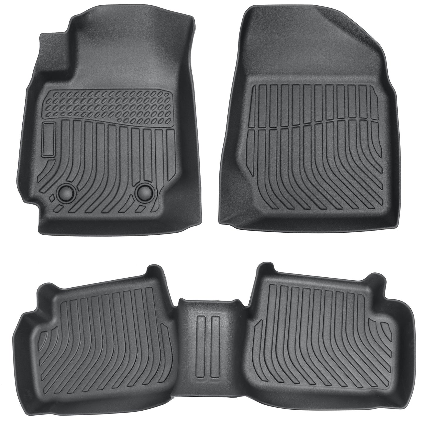Floor Mats Liner For 2000-2008 Toyota Corolla 4-Door Front-Rear All Weather TPE