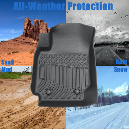 Floor Mats Liner For 2000-2008 Toyota Corolla 4-Door Front-Rear All Weather TPE