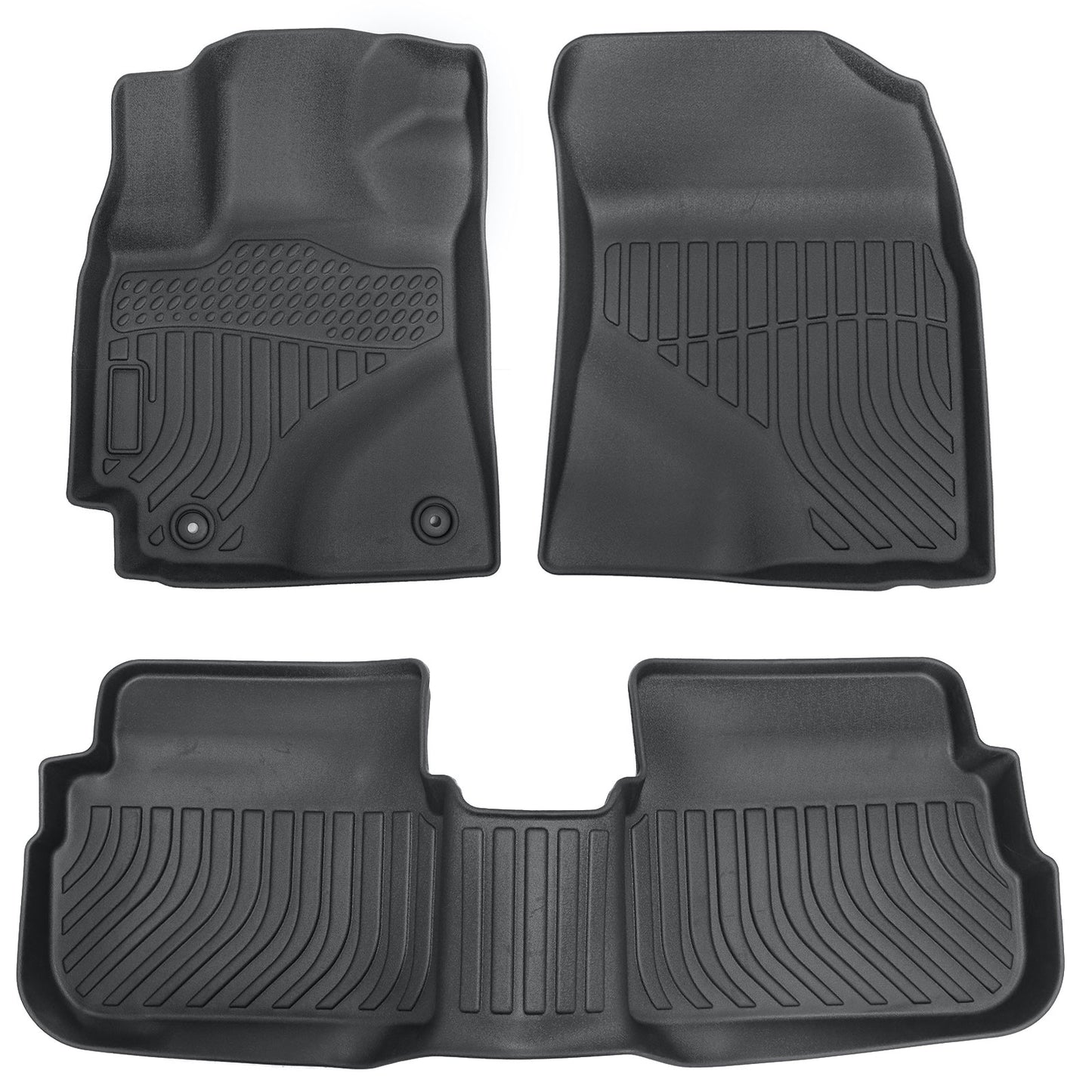 Floor Mats Liner Fits 2009-2013 Toyota Corolla Matrix Front-Rear All Weather TPE