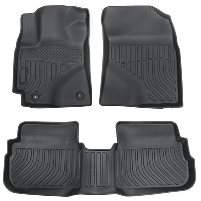 Floor Mats Liner Fits 2009-2013 Toyota Corolla Matrix Front-Rear All Weather TPE