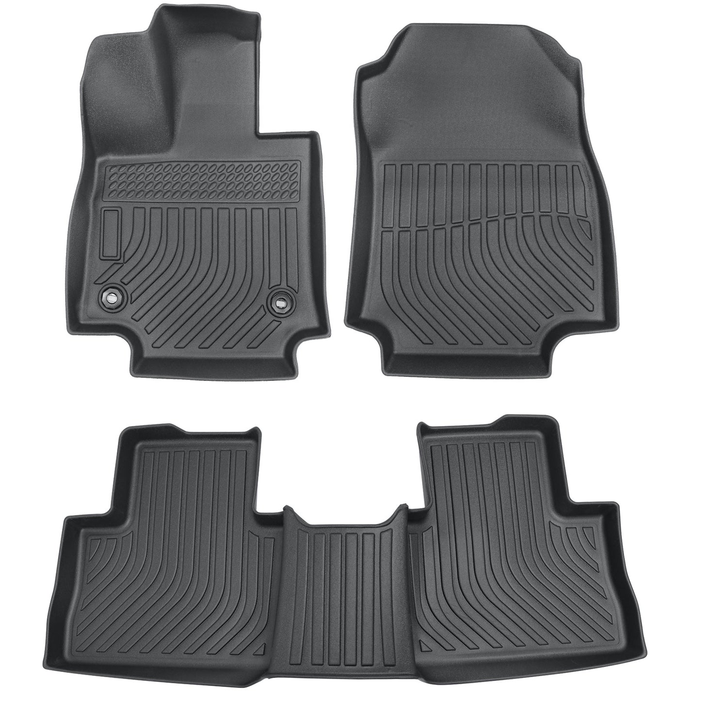 Floor Mats Liners 3D TPE For 2019-2024 Toyota RAV4 (Not For Hybrid or Prime)
