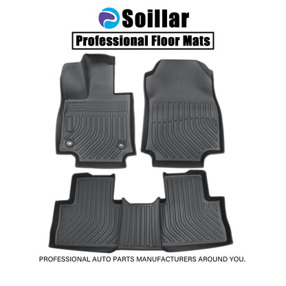 Floor Mats Liners 3D TPE For 2019-2024 Toyota RAV4 (Not For Hybrid or Prime)