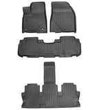 Floor Mats Liner TPE For 2014-2019 Toyota Highlander 8 Seats 3D Model Waterproof