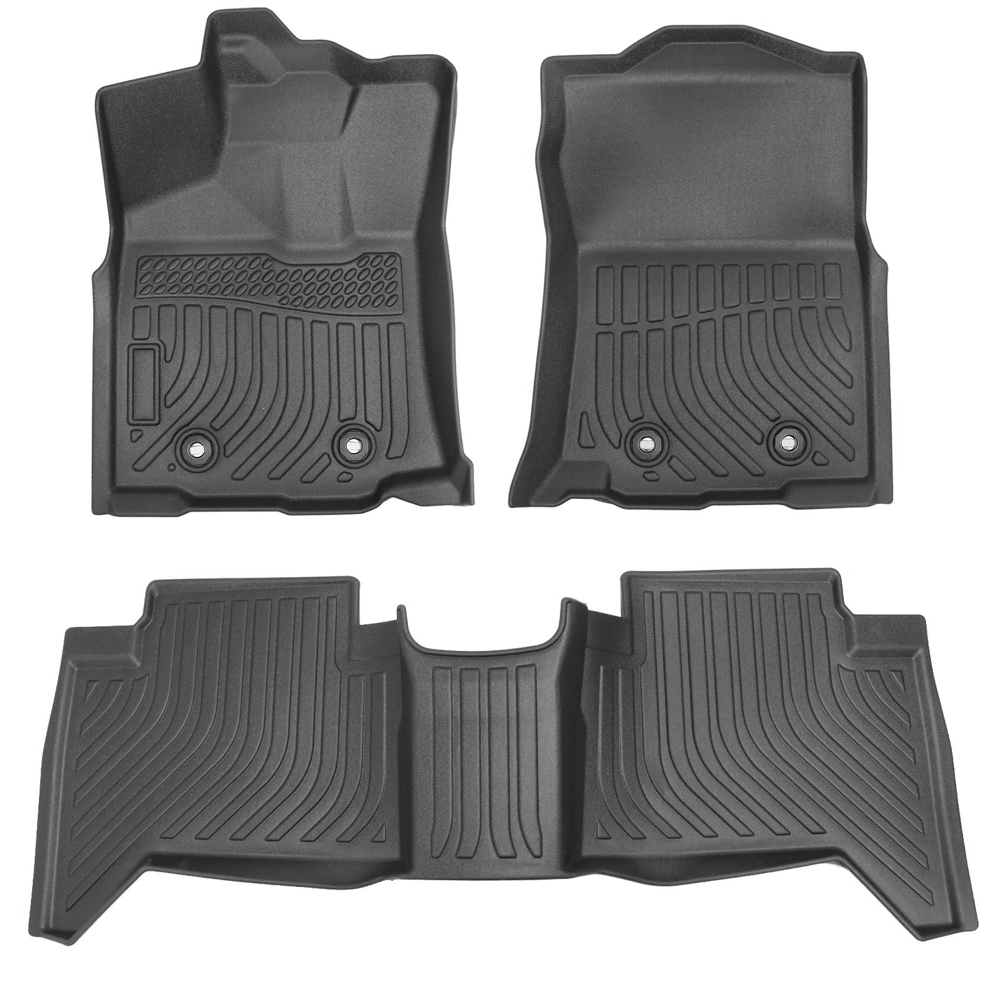 Floor Mats Liner For 2016-2023 Toyota Tacoma Double Cab Automatic 4-Door TPE 3x