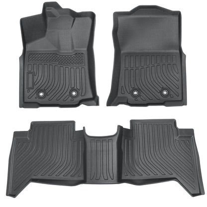 Floor Mats Liner For 2016-2023 Toyota Tacoma Double Cab Automatic 4-Door TPE 3x
