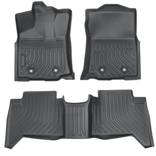 Floor Mats Liner For 2016-2023 Toyota Tacoma Double Cab Automatic 4-Door TPE 3x