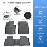3D Floor Mats Liner For 2023-2025 Toyota Prius Prime Front-Rear All Weather TPE