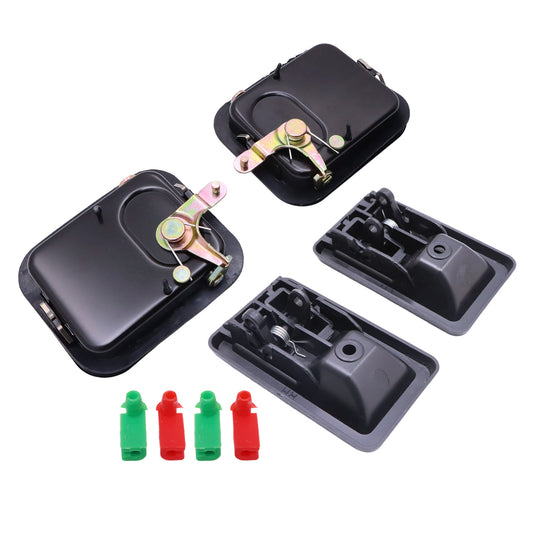 New for 1997-2004 Jeep Wrangler Door Handle Black Inside & Outside Kit Set of 4