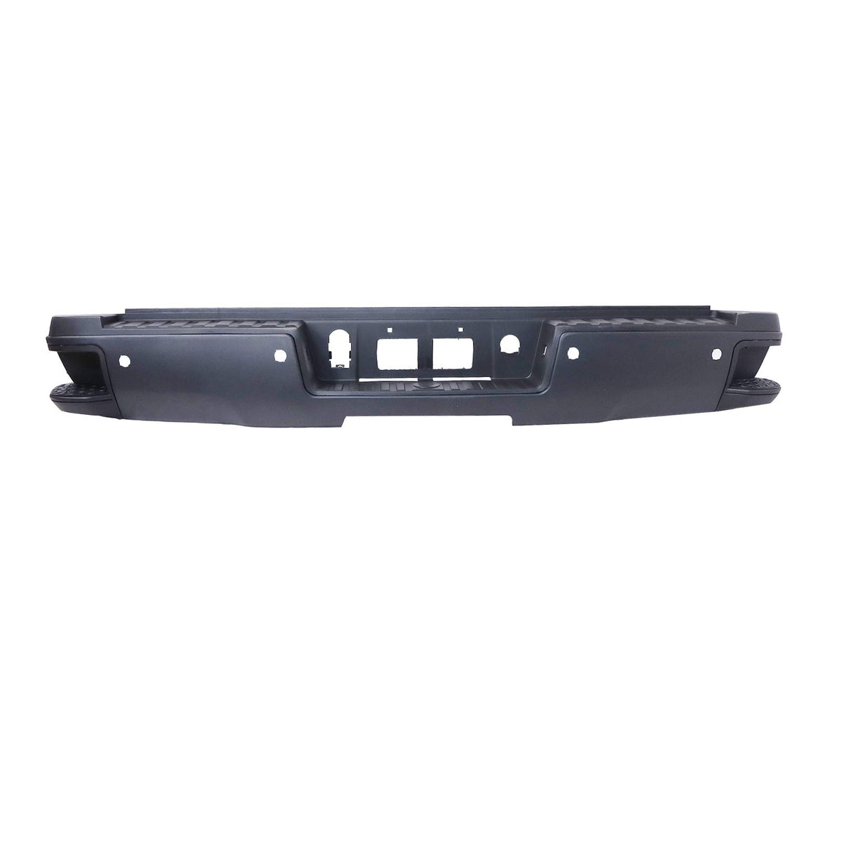Fit 2014-2018 Chevy Silverado GMC Sierra 1500 Black Rear Bumper w/ Sensor Hole