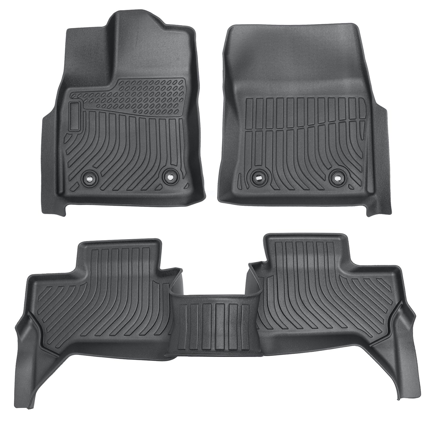 Floor Mats Liner For 2022-2025 Toyota Tundra Double Cab Front-Rear All Weather