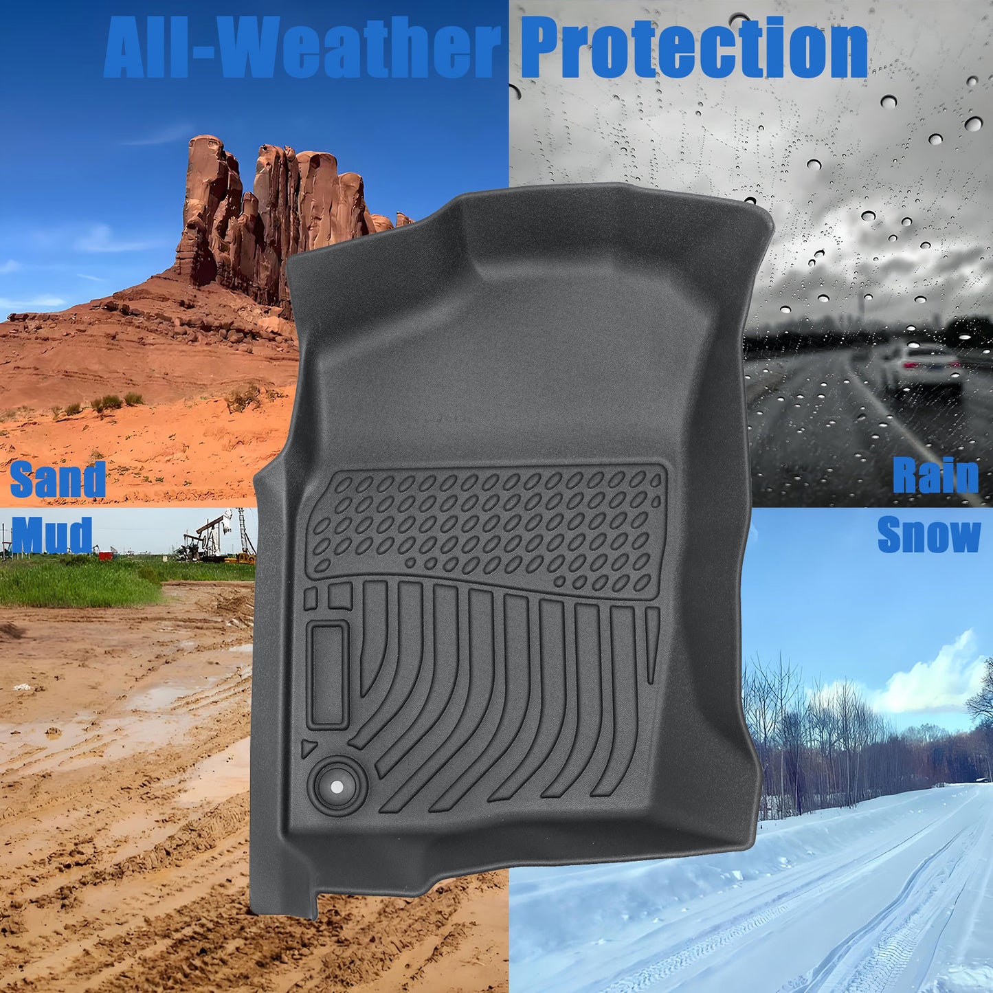Floor Mats Liner For 1996-2002 Toyota 4Runner 4Door Front & Rear All Weather TPE