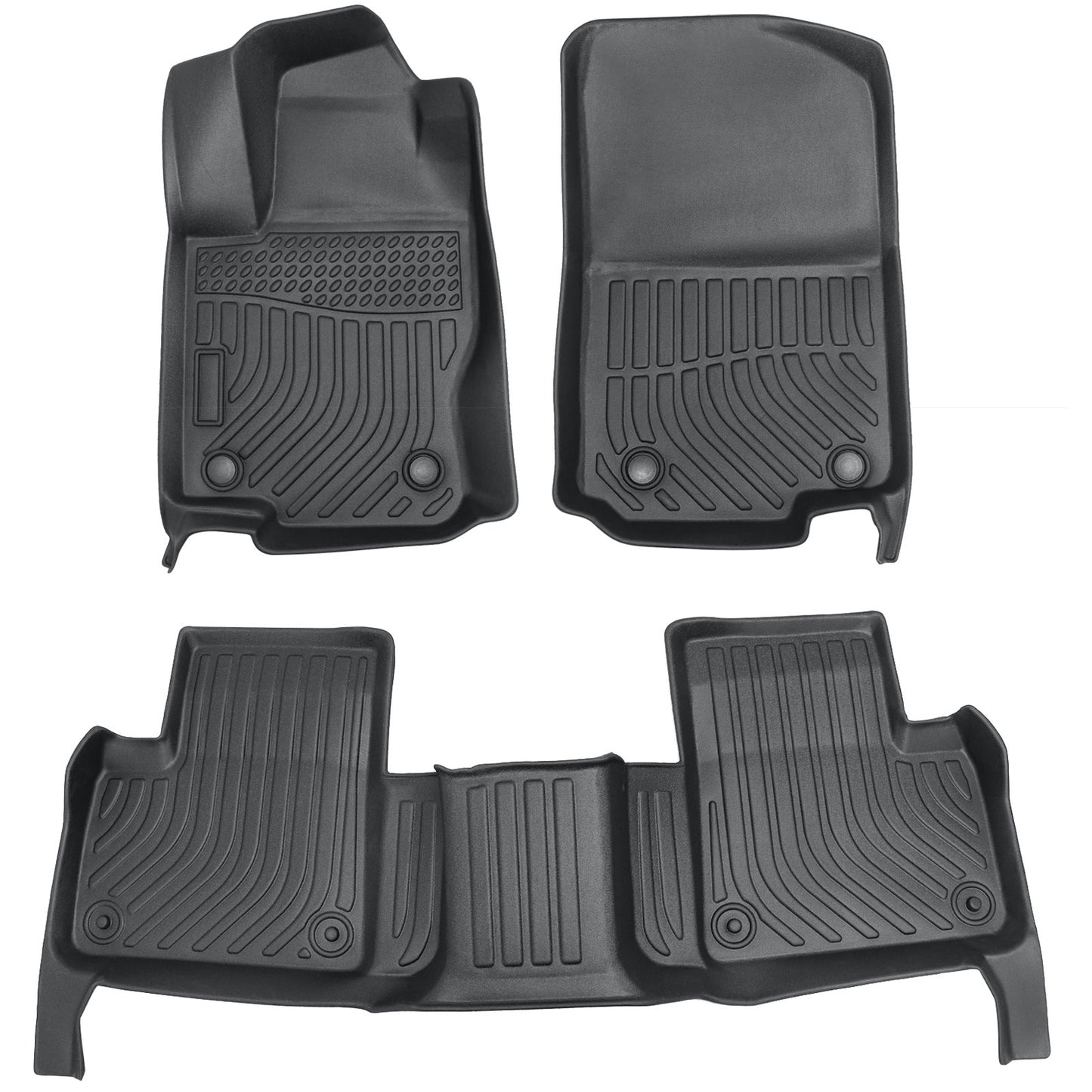 Floor Mats Liner For 2017-2019 Mercedes-Benz GLS Class Front-Rear All Weather 3D