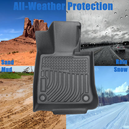 Floor Mats Liner For 2023 2024 2025 Mercedes-Benz GLC GLC300 All Weather TPE 3D