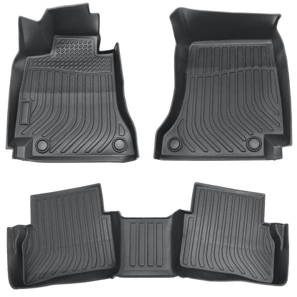 3D Floor Mats Liner For 2015-2021 Mercedes-Benz C-Class W205 Sedan 4Door 2 Rows