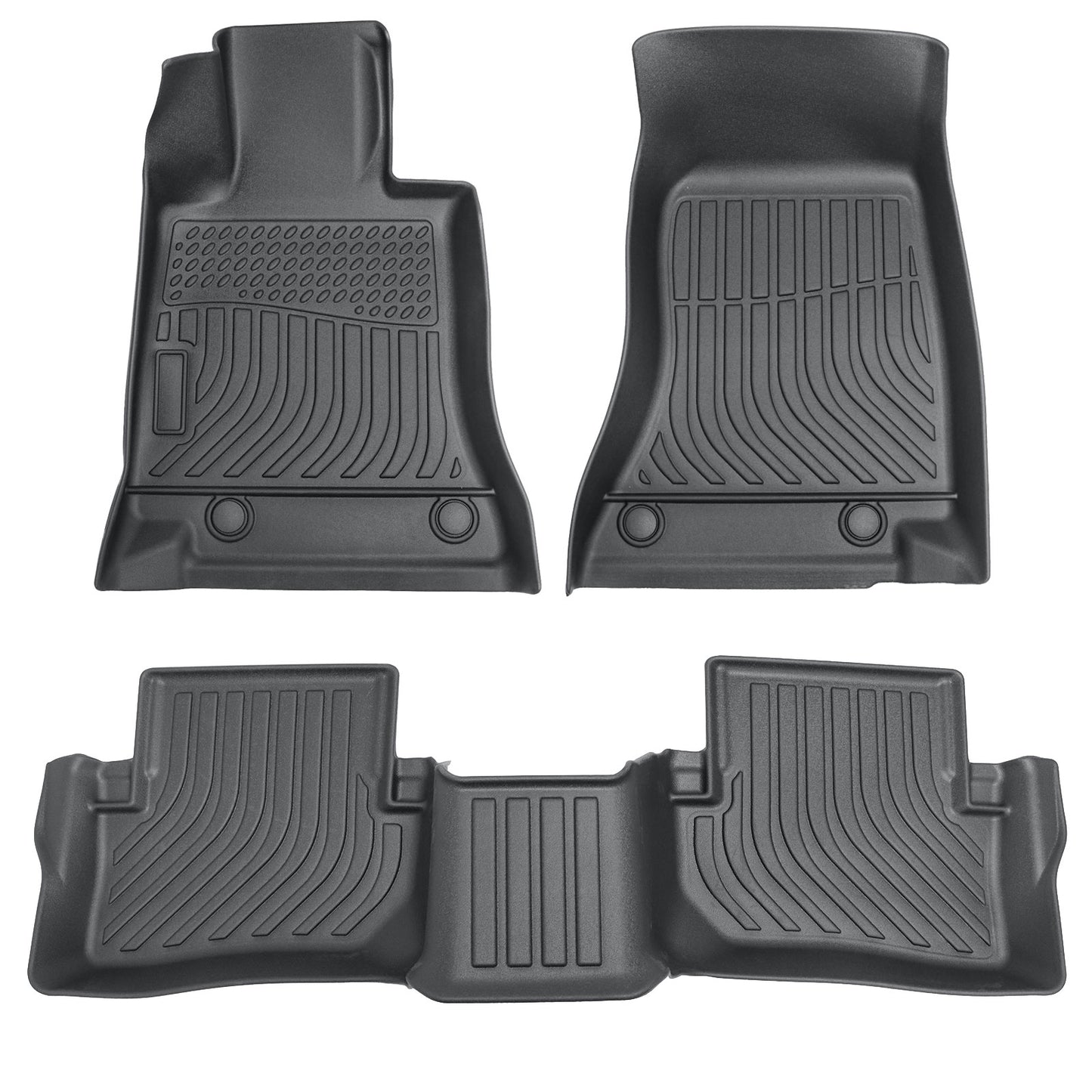 Floor Mats Liner For 2022-2025 Mercedes-Benz C-Class W206 Sedan 4Door Front-Rear