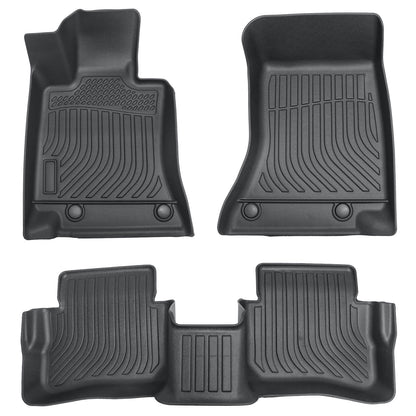 3D Model Floor Mats Liner All Weather TPE For 2024 Benz E-Class 3PCS Black NEW