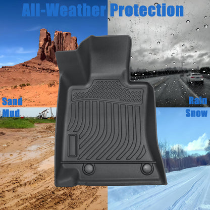 3D Model Floor Mats Liner All Weather TPE For 2024 Benz E-Class 3PCS Black NEW