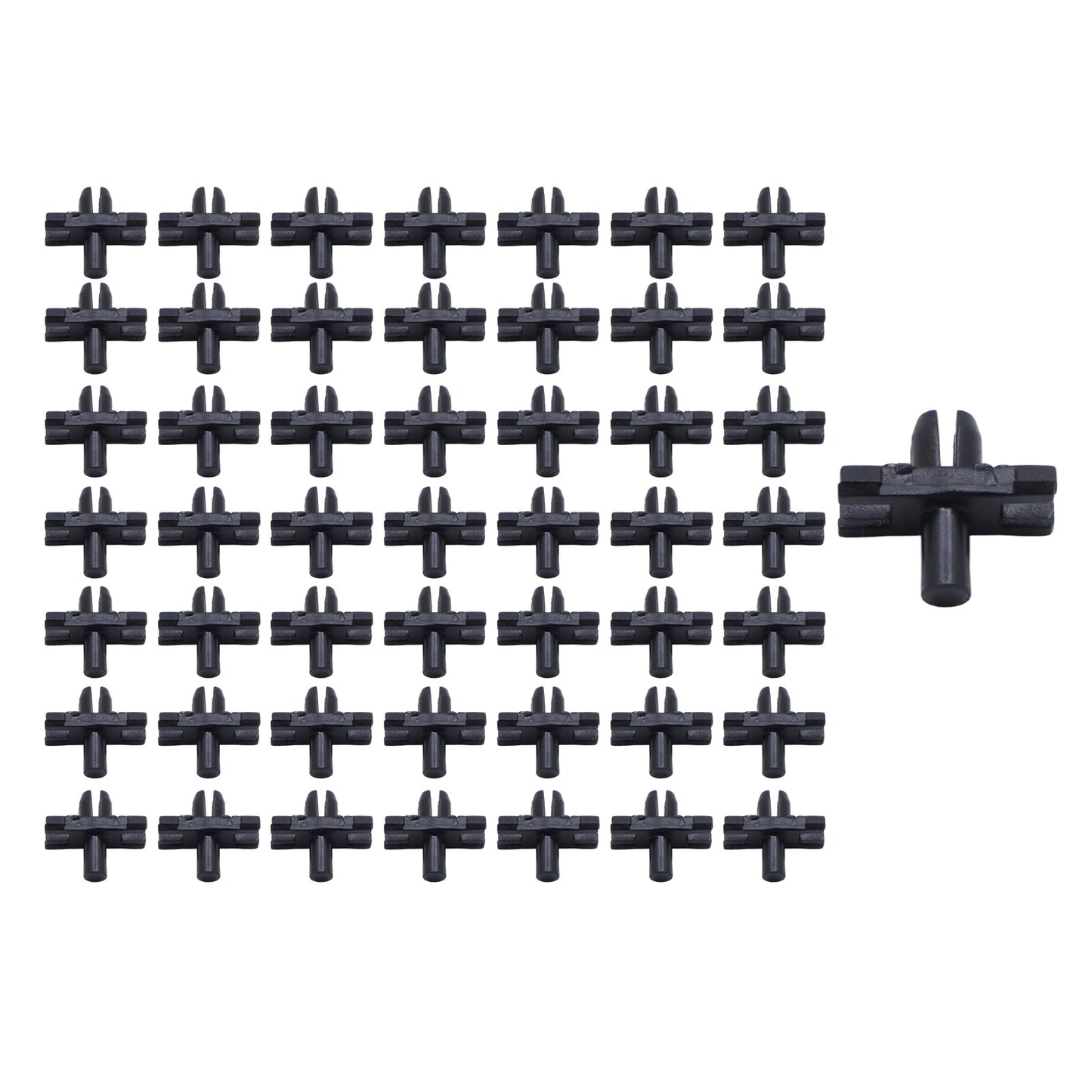For BMW E10 1602 2002 2002tii Nylon Body Side Moulding Retainer Clips 50x 6.3mm