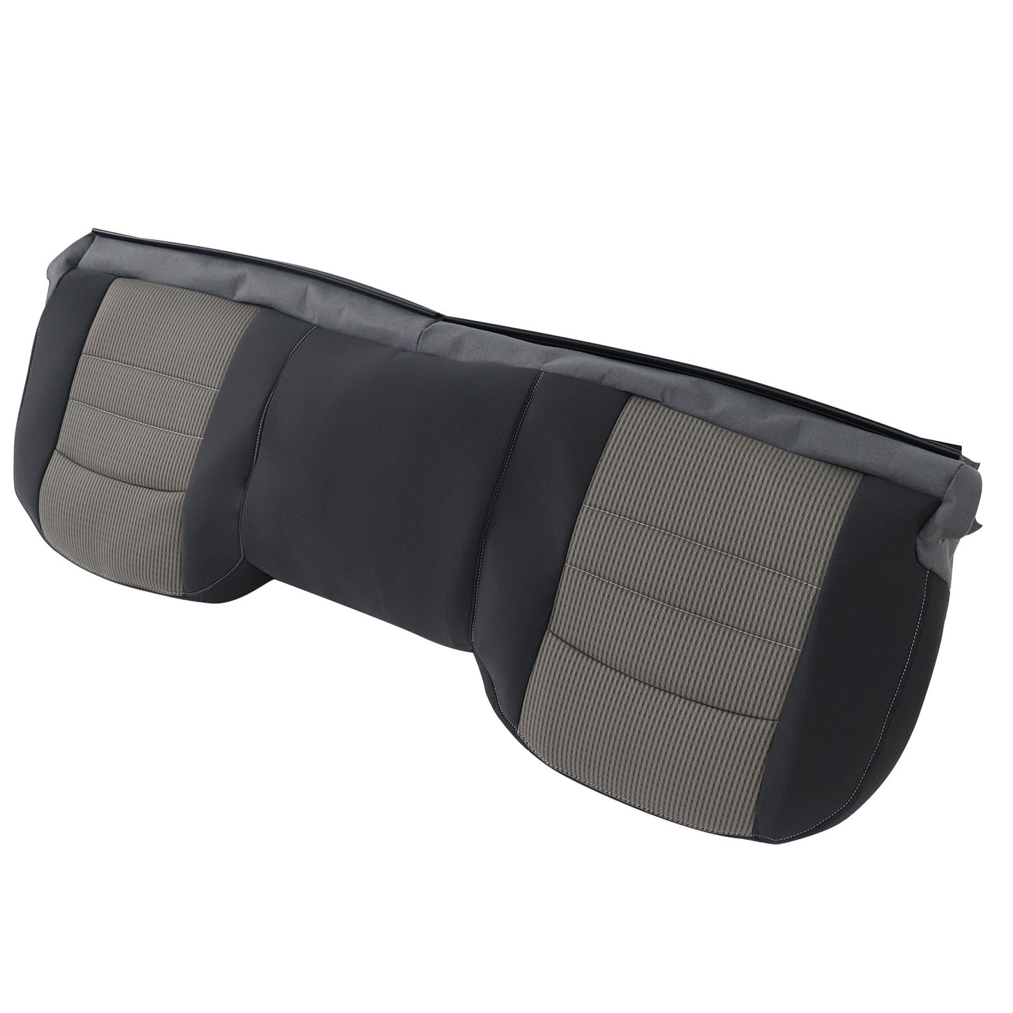 2009-2012 For Dodge Ram 1500 Rear Bench Bottom & Top & Headrest Seat Cover Gray
