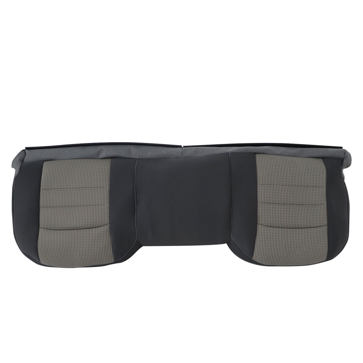 2009-2012 For Dodge Ram 1500 Rear Bench Bottom & Top & Headrest Seat Cover Gray
