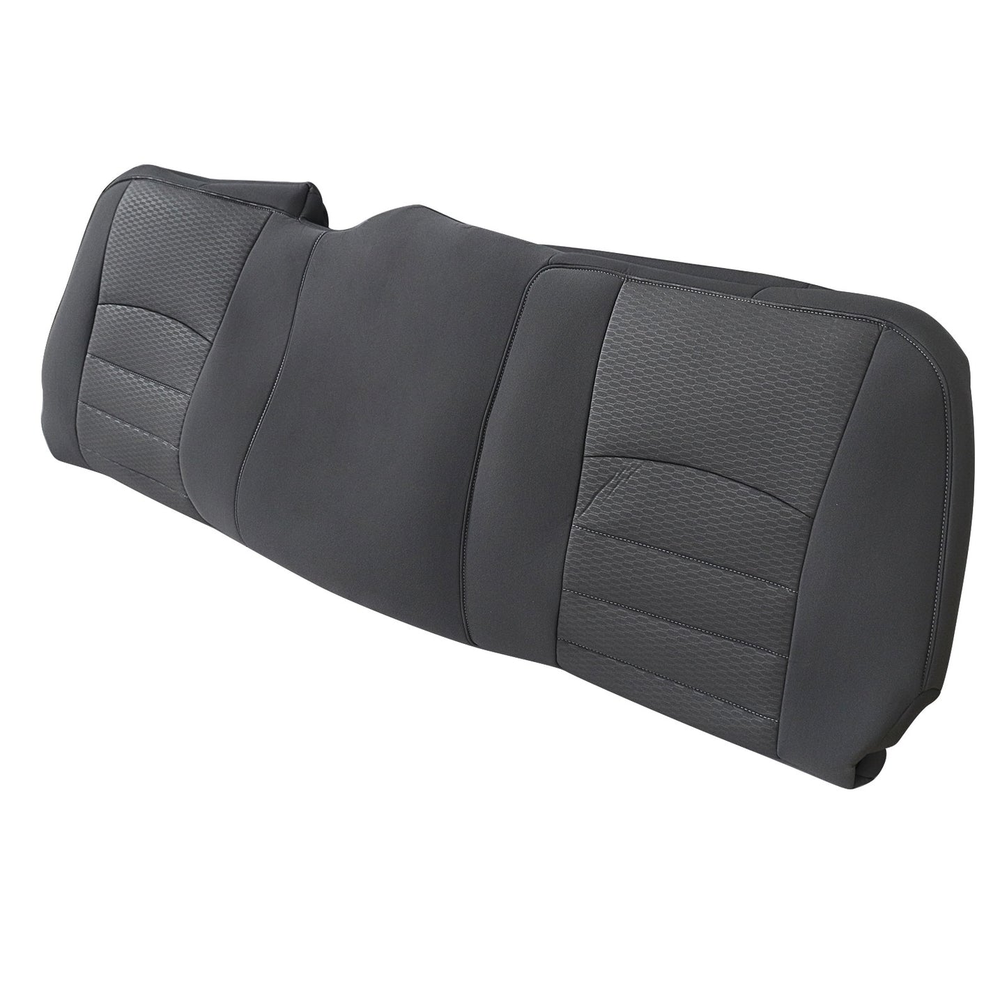 2013-2018 For Dodge Ram 1500 Rear Bench Bottom & Top & Headrest Seat Cover Gray