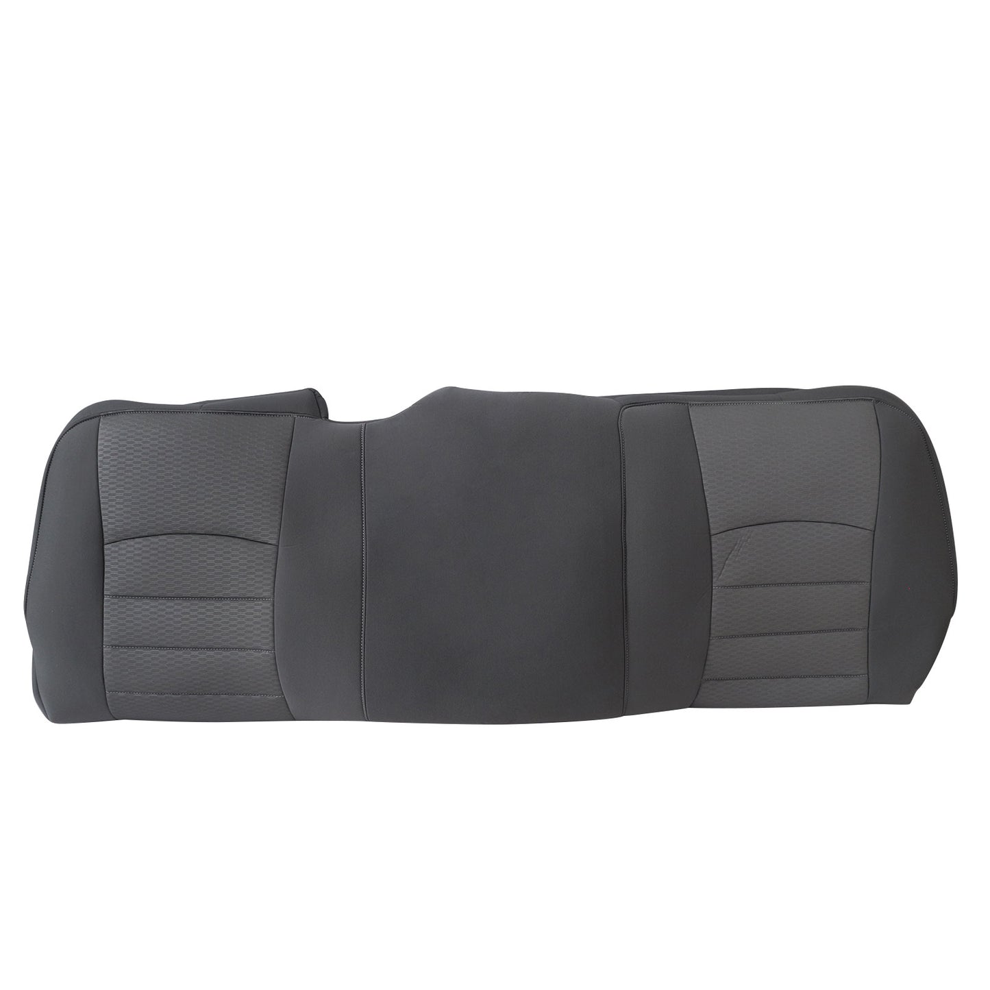 2013-2018 For Dodge Ram 1500 Rear Bench Bottom & Top & Headrest Seat Cover Gray