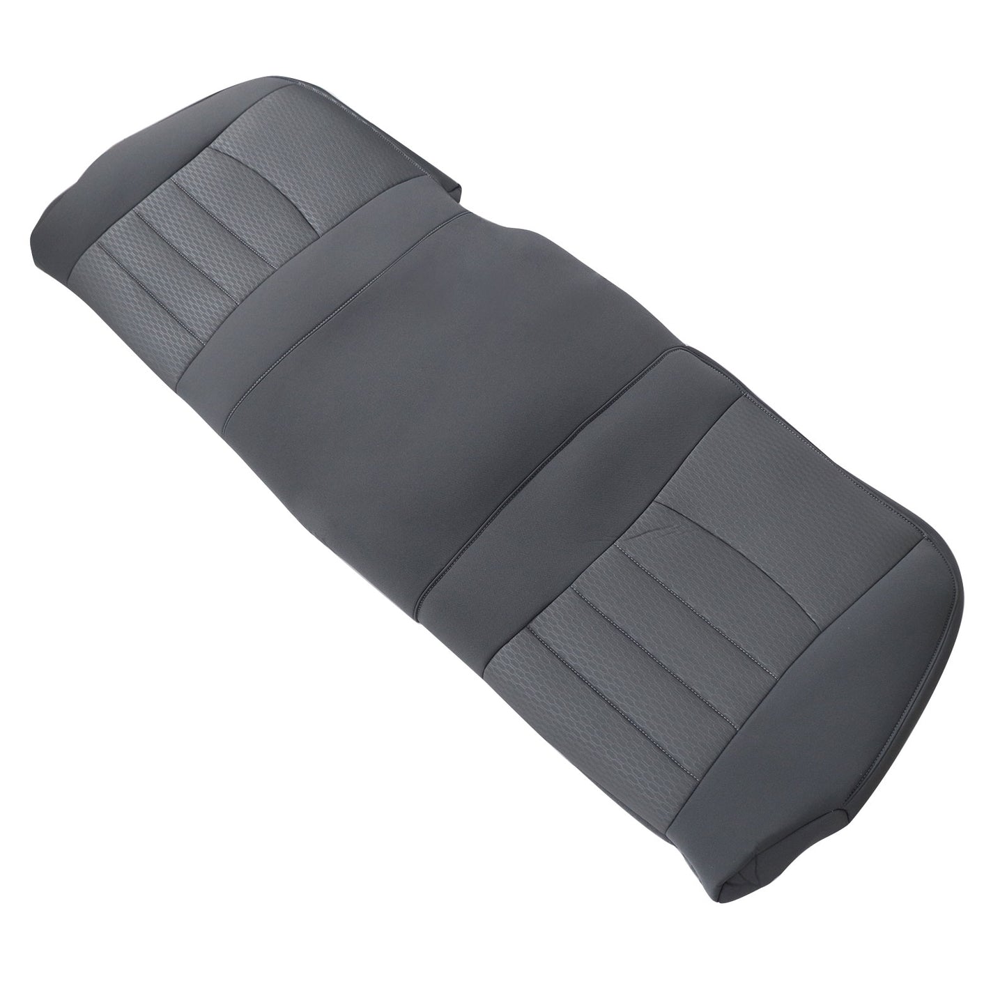 2013-2018 For Dodge Ram 1500 Rear Bench Bottom & Top & Headrest Seat Cover Gray