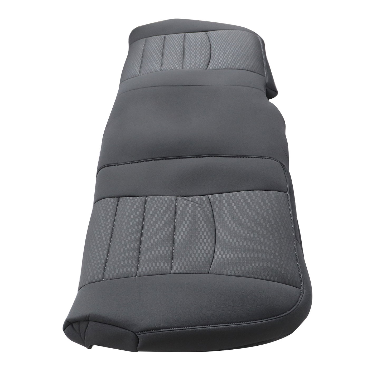 2013-2018 For Dodge Ram 1500 Rear Bench Bottom & Top & Headrest Seat Cover Gray