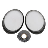 For Porsche 997 911 Carrera 2006-12 Headlight Lens Cover Shell Pair Black border