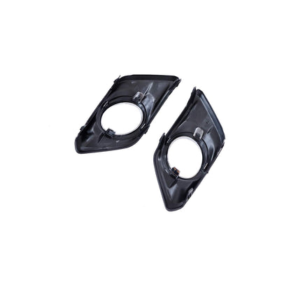 Bumper Lower Grille Trim Tow Cover Fog Light Set Fit Nissan Rogue 2014-2016