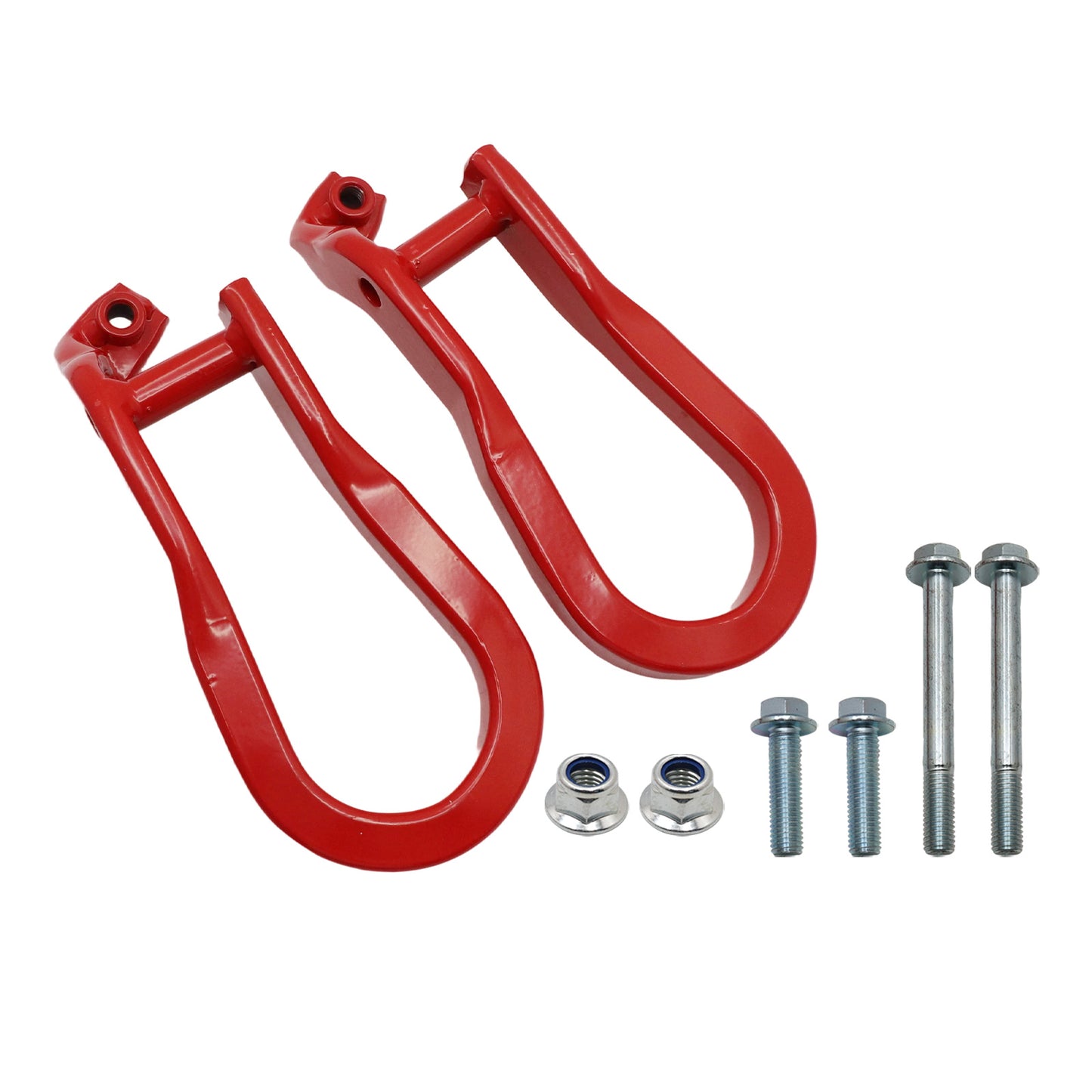 2pcs Chrome Tow Hooks for 15-19 Silverado Sierra 2500HD & 3500HD 84072464 USA